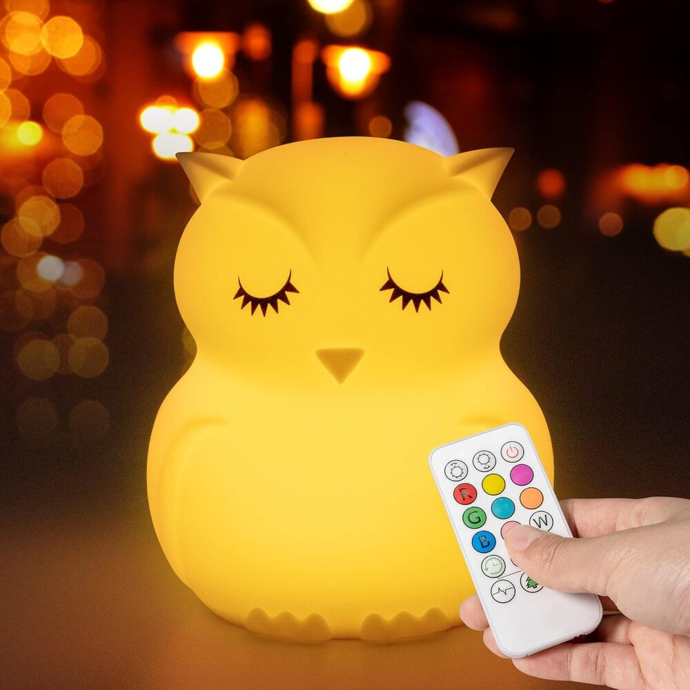 Mamtopia Silicone Owl Night Light for kids, nursery